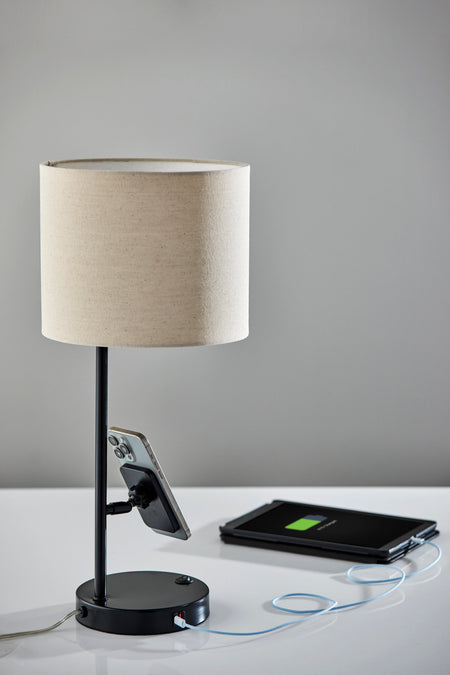 Wyatt Supercharger Desk Lamp- Black