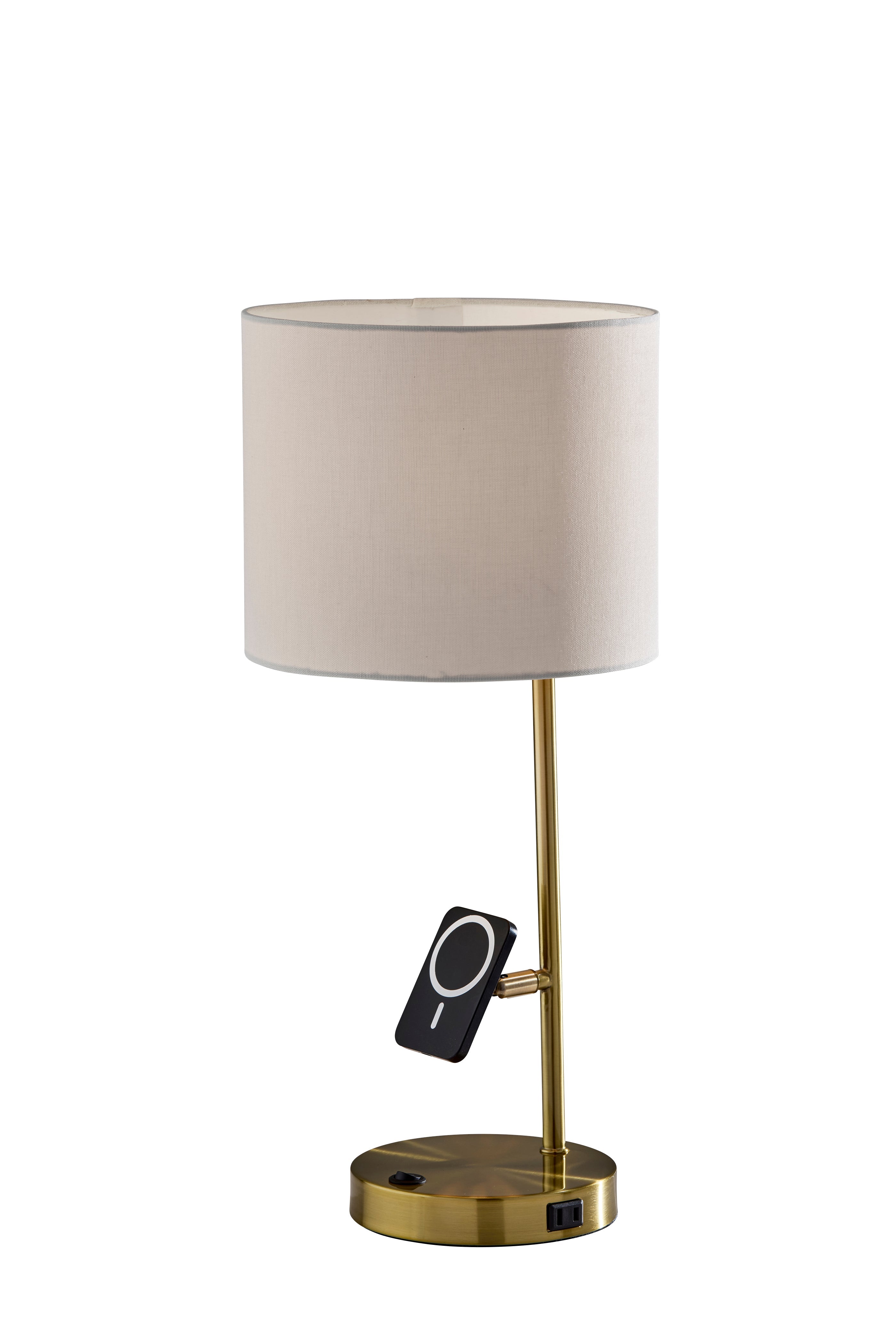 Wyatt Supercharger Desk Lamp- Antique Brass