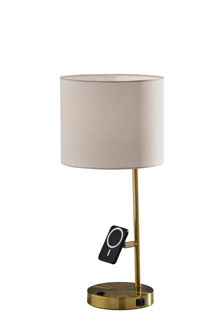 Wyatt Supercharger Desk Lamp- Antique Brass
