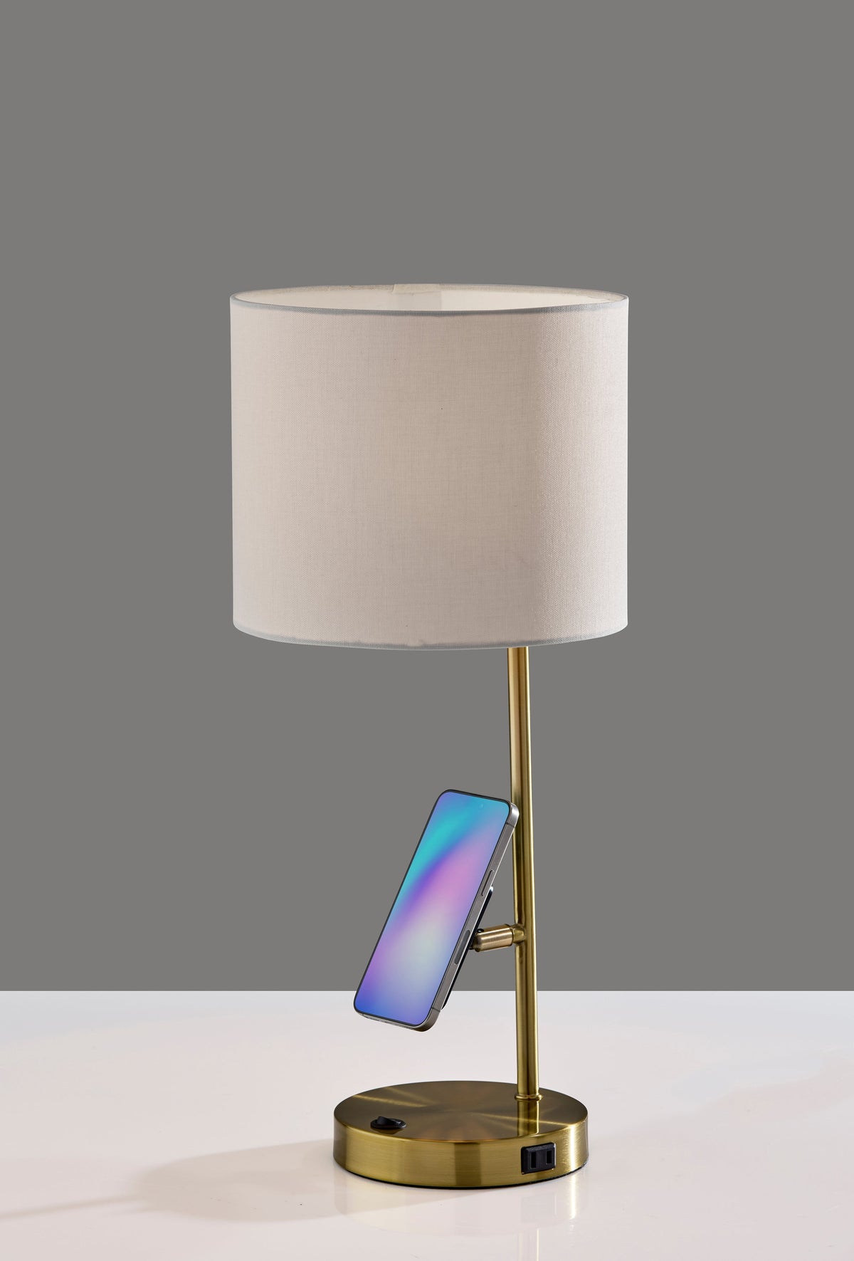 Wyatt Supercharger Desk Lamp- Antique Brass