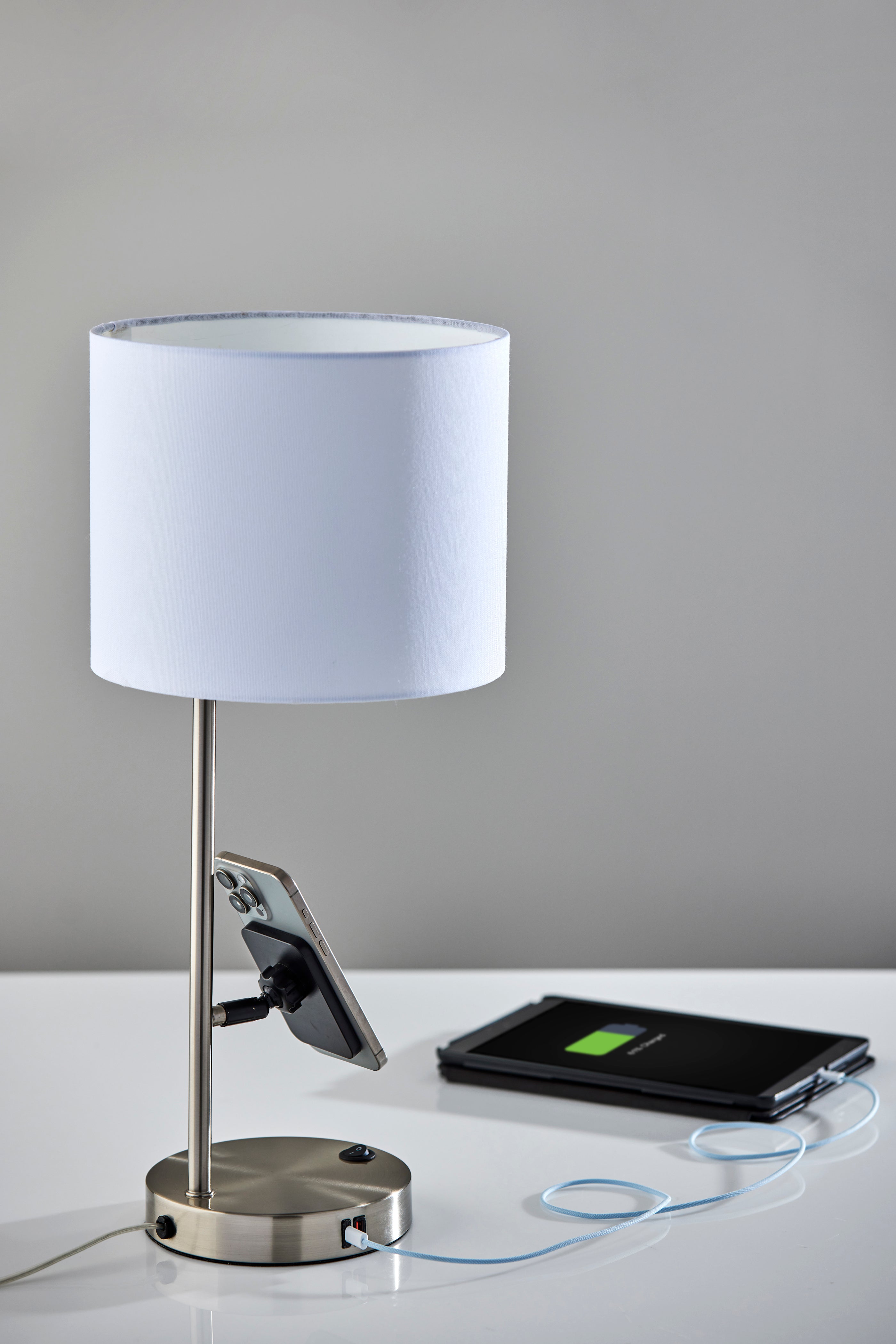 Wyatt Supercharger Desk Lamp- Steel