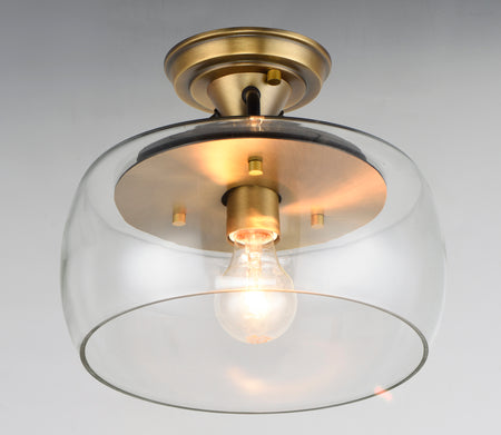 Goblet 1-Light Semi Flush Mount