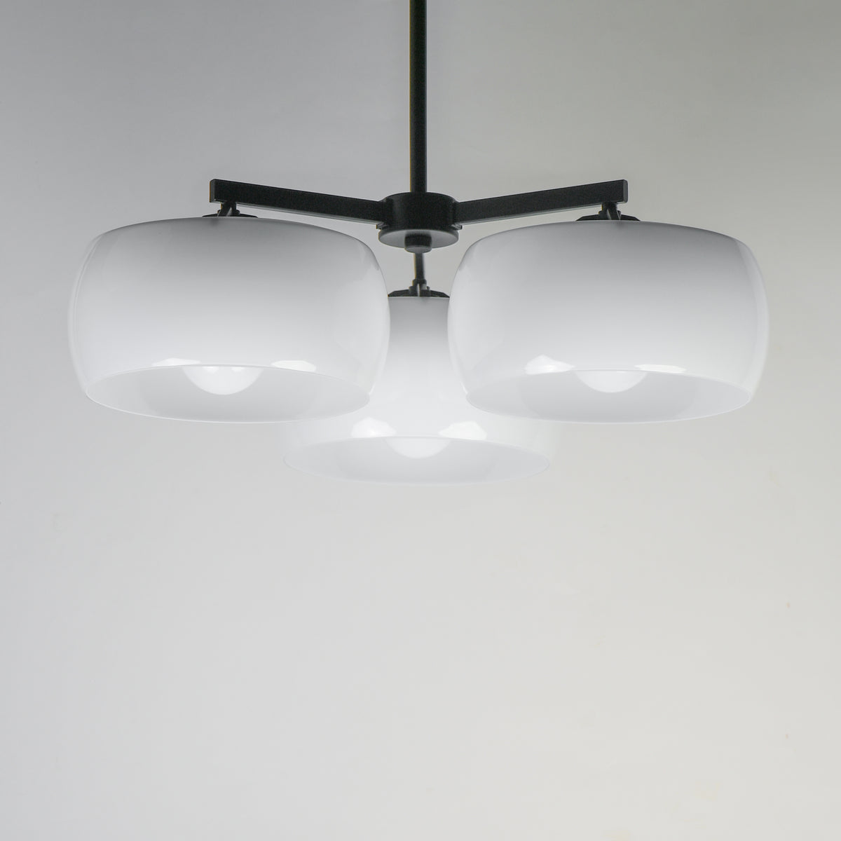 Glazed 3-Light Chandelier