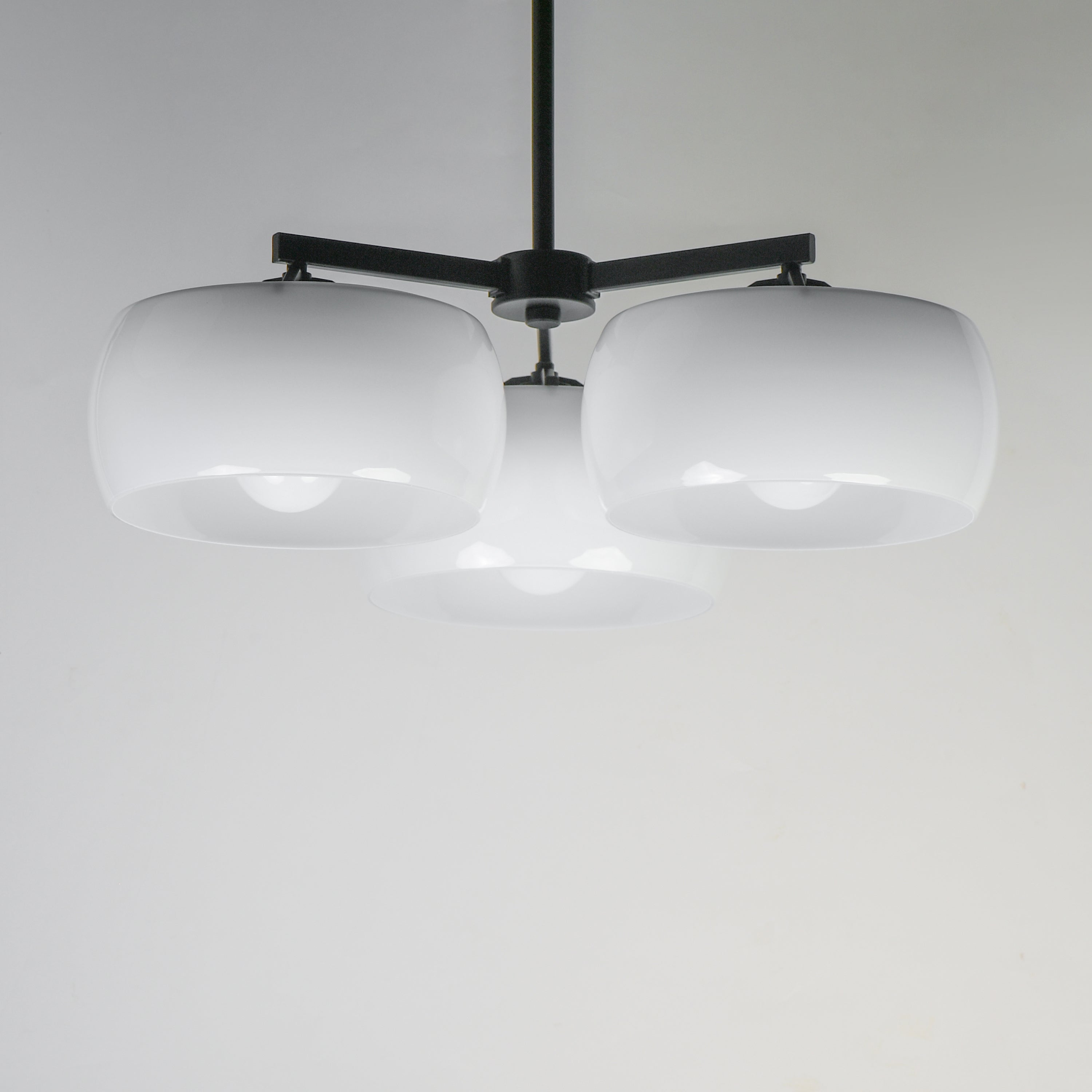 Glazed 3-Light Chandelier