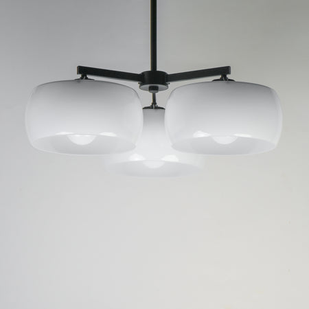 Glazed 3-Light Chandelier