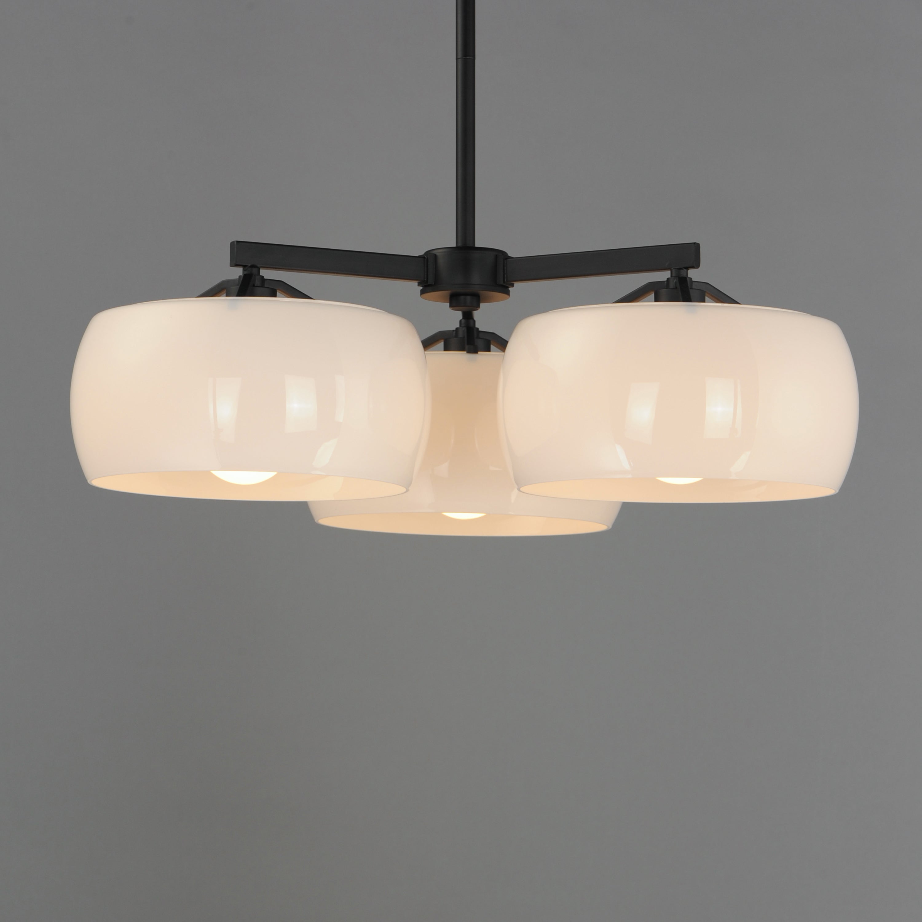 Glazed 3-Light Chandelier