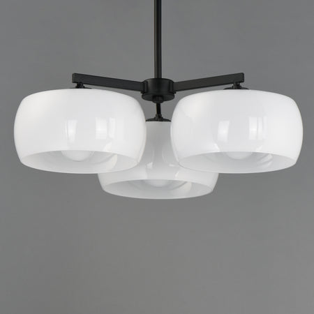 Glazed 3-Light Chandelier