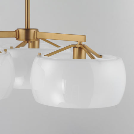Glazed 3-Light Chandelier