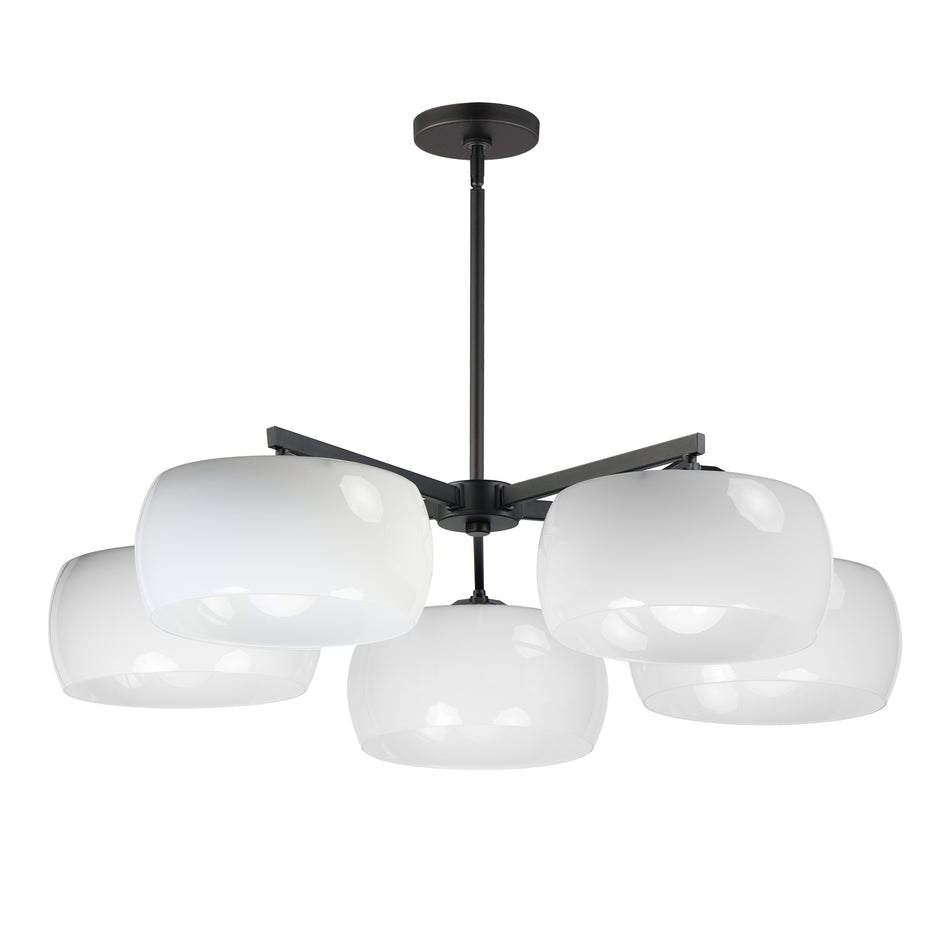 Glazed 5-Light Chandelier
