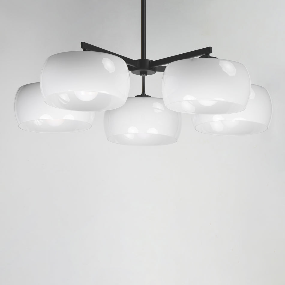 Glazed 5-Light Chandelier