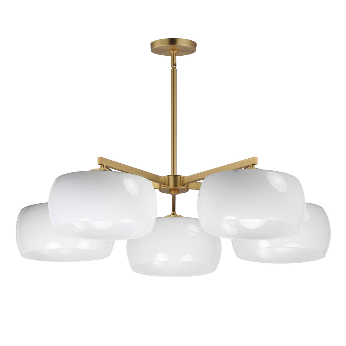 Glazed 5-Light Chandelier