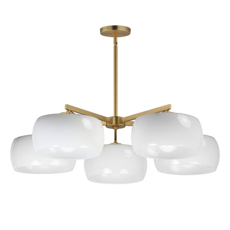 Glazed 5-Light Chandelier