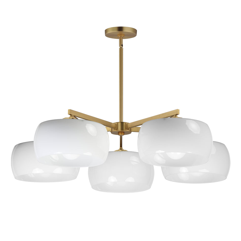 Glazed 5-Light Chandelier