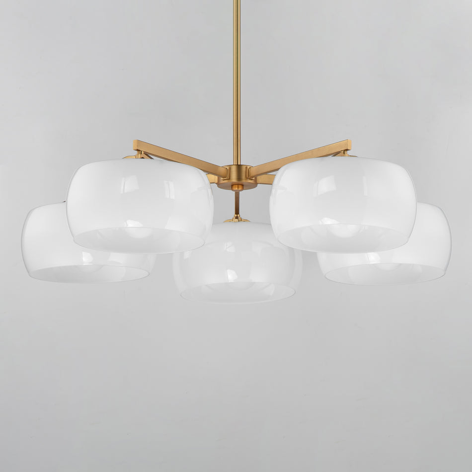 Glazed 5-Light Chandelier