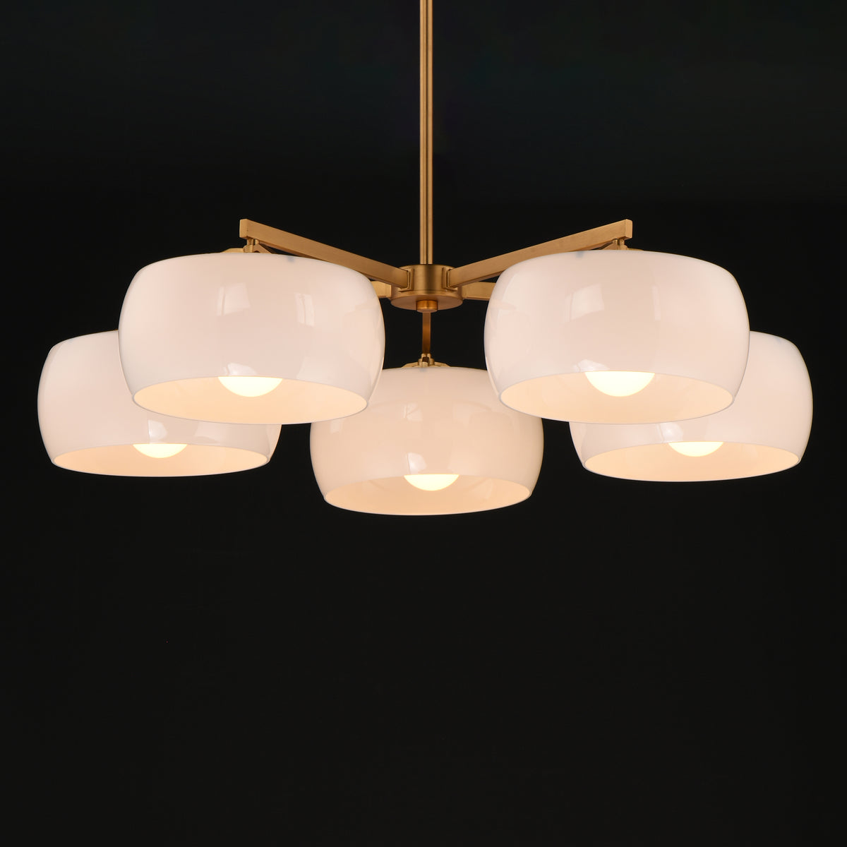Glazed 5-Light Chandelier