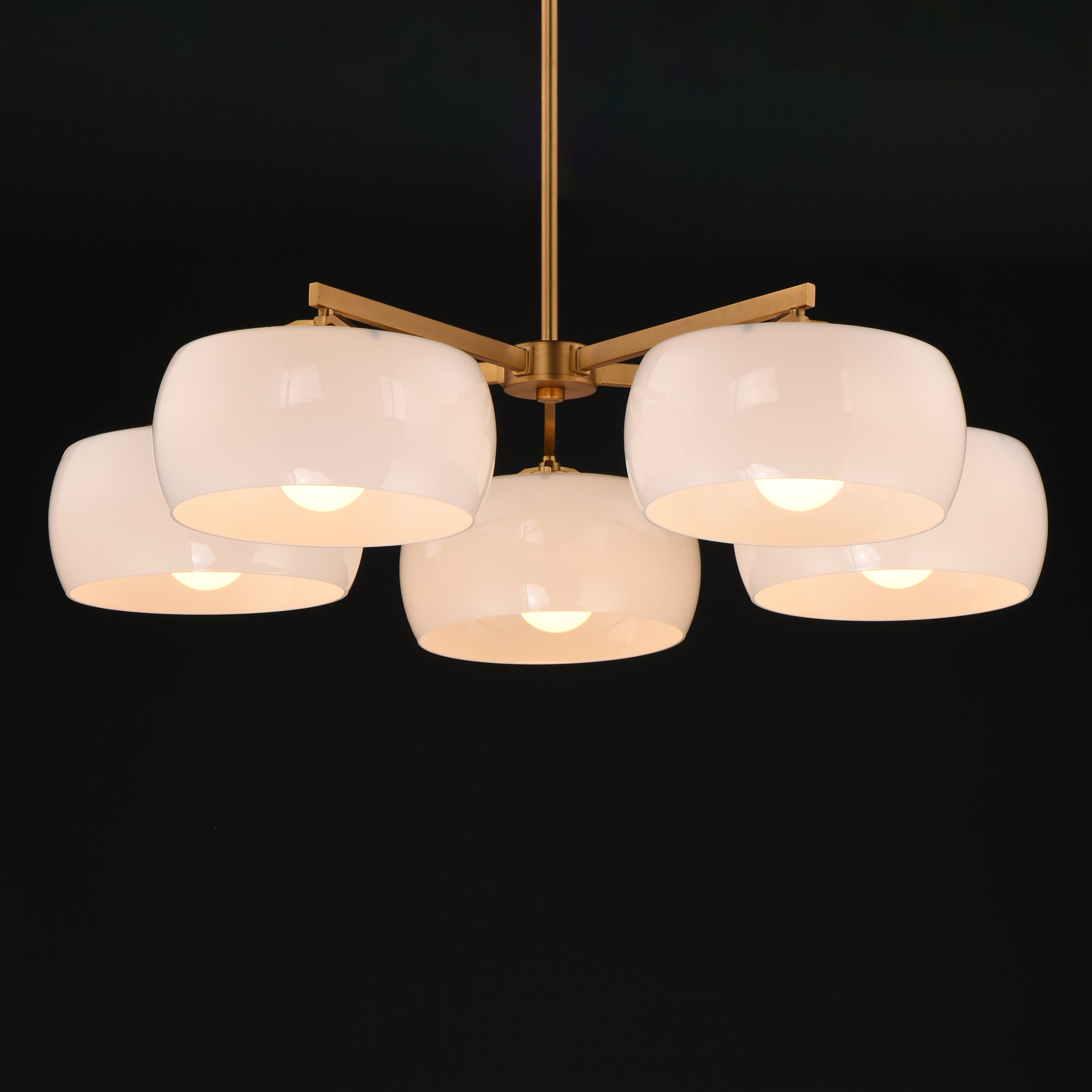 Glazed 5-Light Chandelier