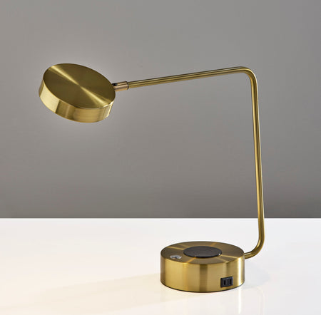Viper Supercharger LED Desk Lamp- Antique Brass