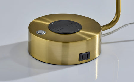 Viper Supercharger LED Desk Lamp- Antique Brass