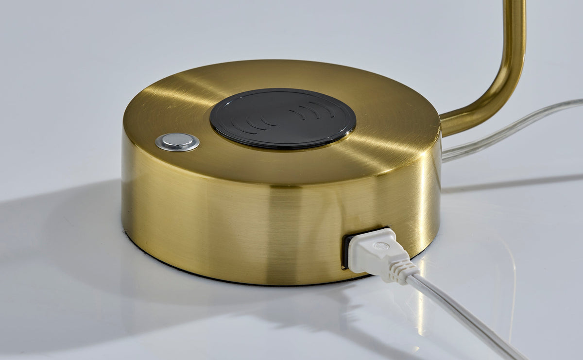 Viper Supercharger LED Desk Lamp- Antique Brass