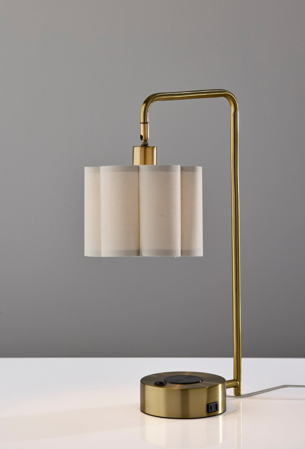 Dover Supercharger Desk Lamp- Antique Brass