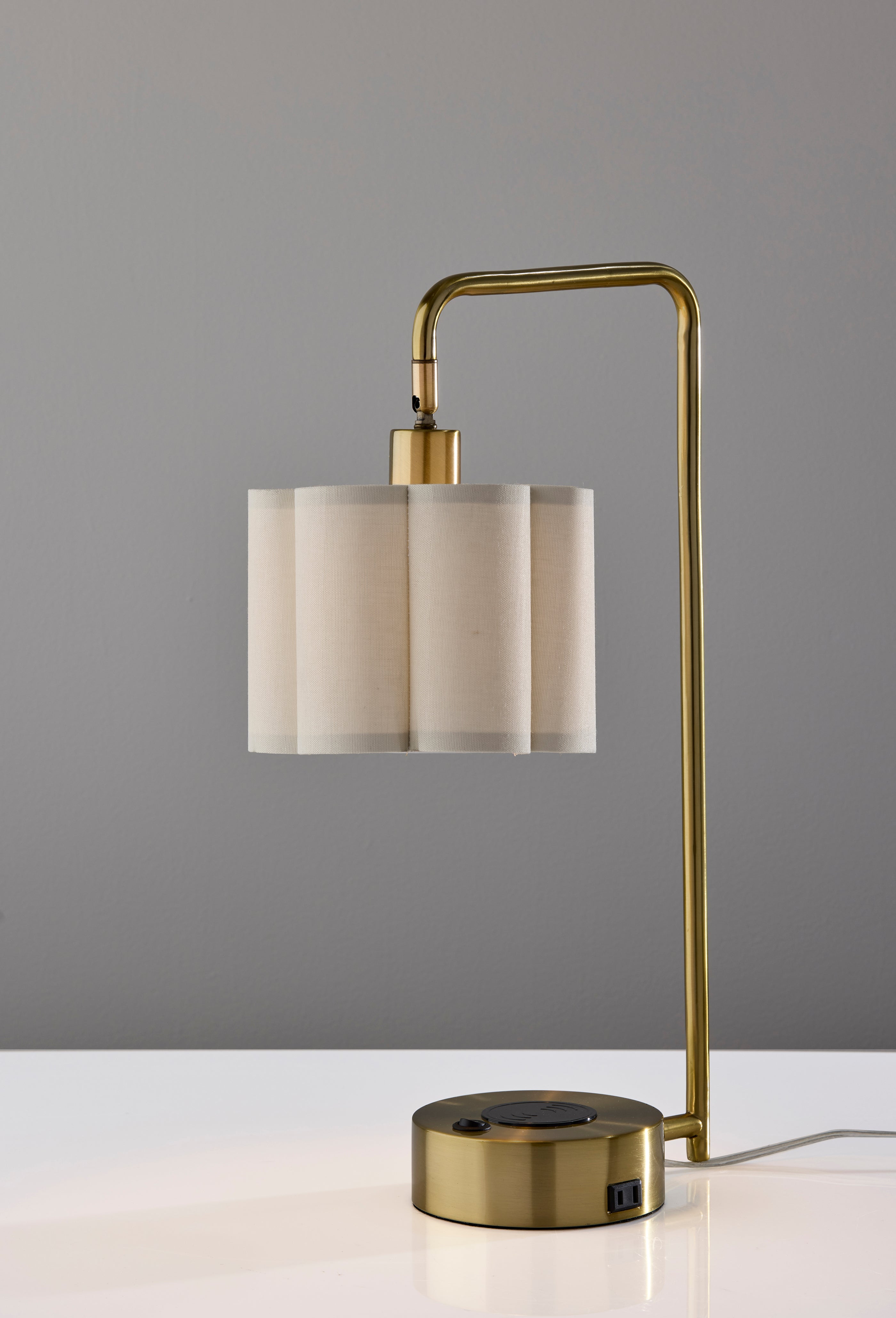 Dover Supercharger Desk Lamp- Antique Brass