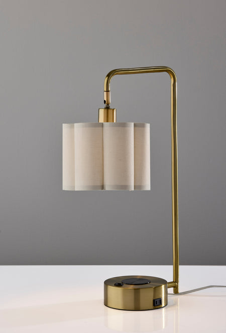 Dover Supercharger Desk Lamp- Antique Brass