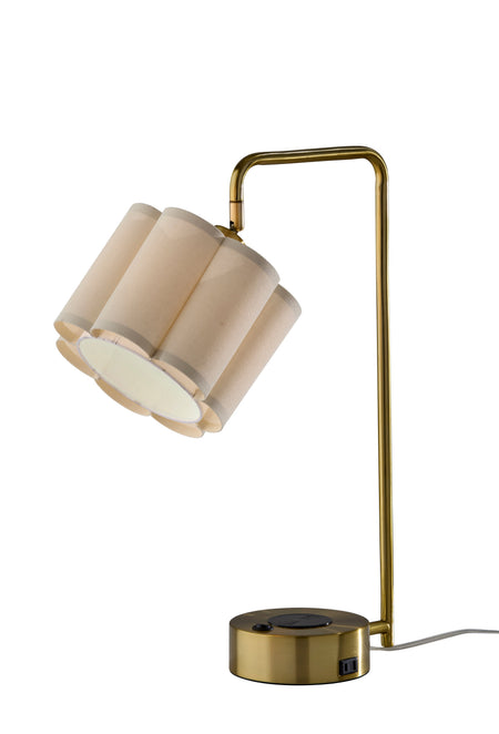 Dover Supercharger Desk Lamp- Antique Brass