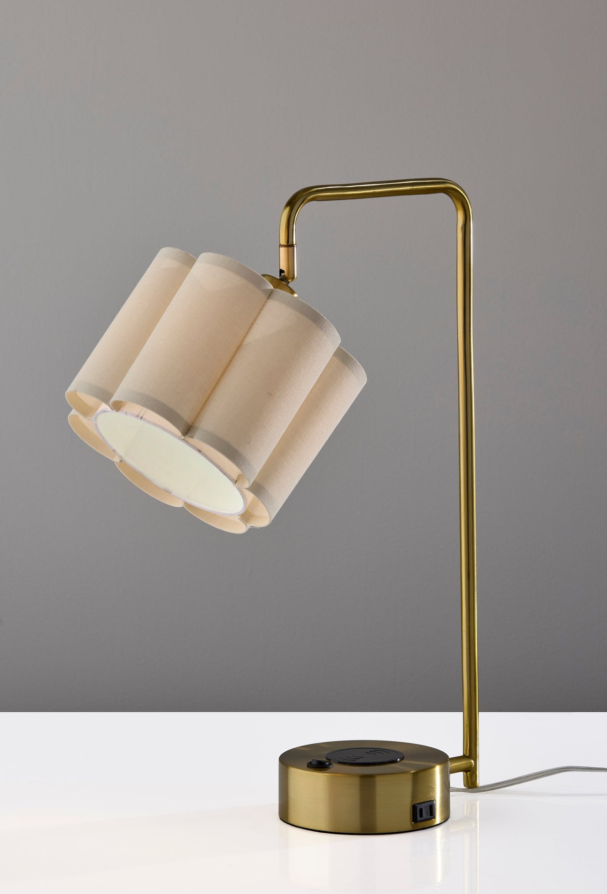 Dover Supercharger Desk Lamp- Antique Brass