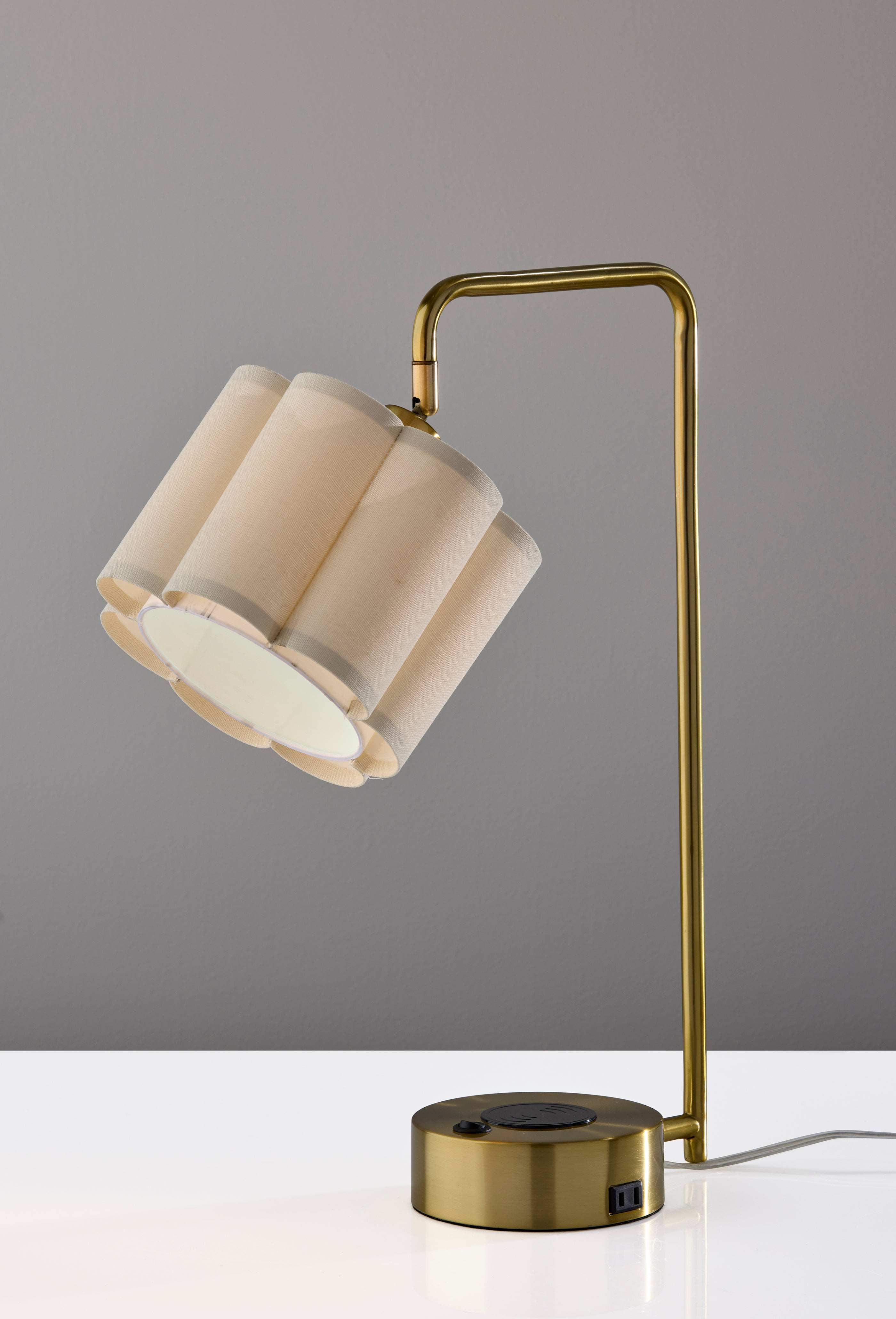 Dover Supercharger Desk Lamp- Antique Brass