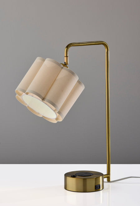 Dover Supercharger Desk Lamp- Antique Brass