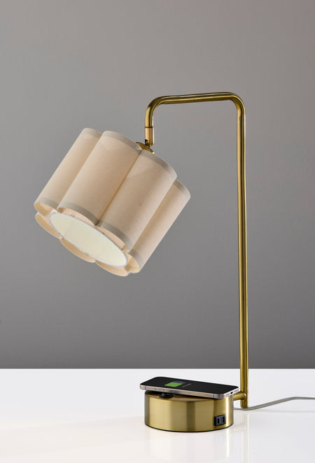 Dover Supercharger Desk Lamp- Antique Brass