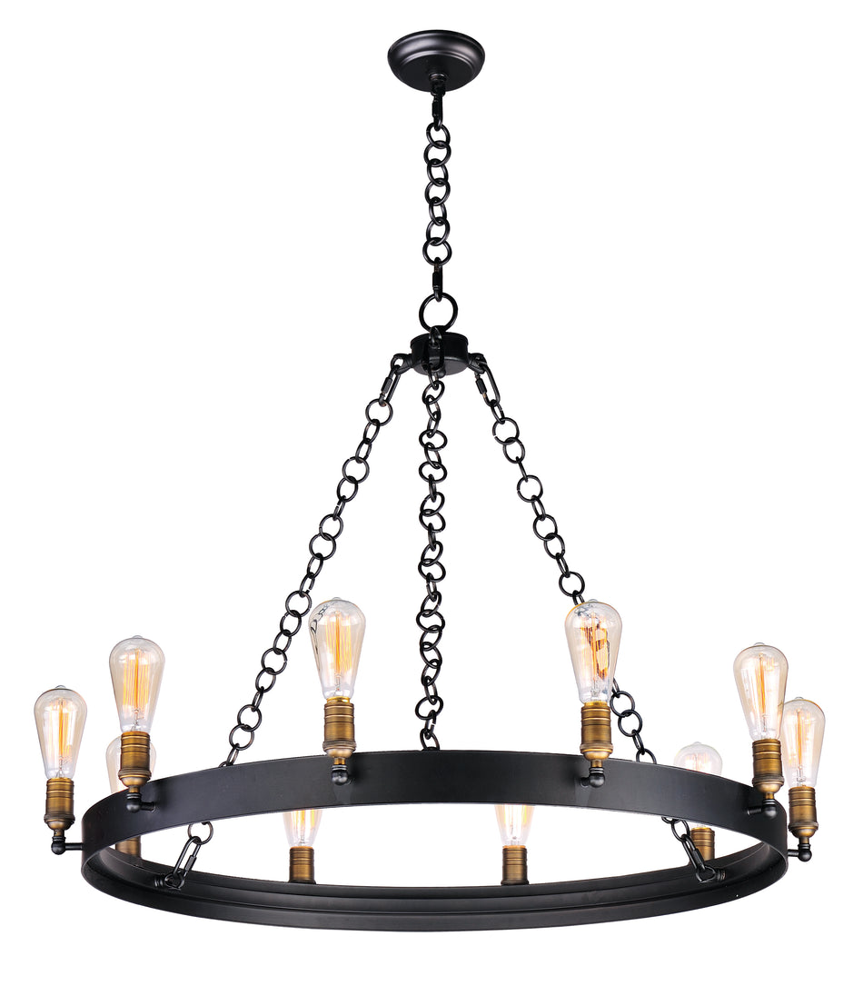 Noble 10-Light Chandelier w/Bulbs