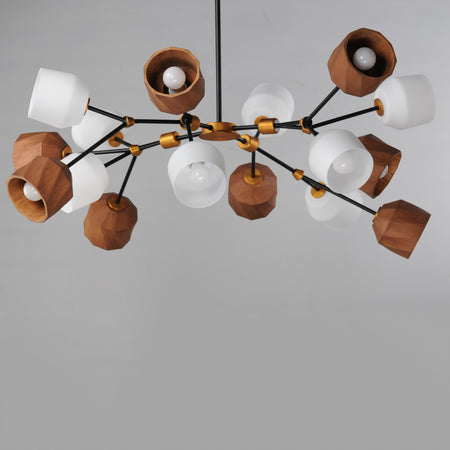 Akimbo 16-Light Pendant w LED Bulbs