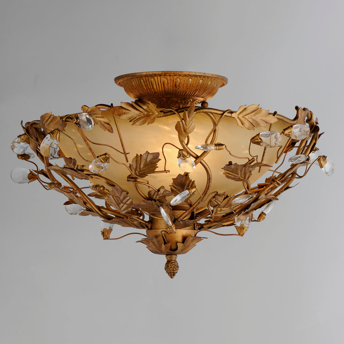 Elegante 3-Light Semi-Flush Mount