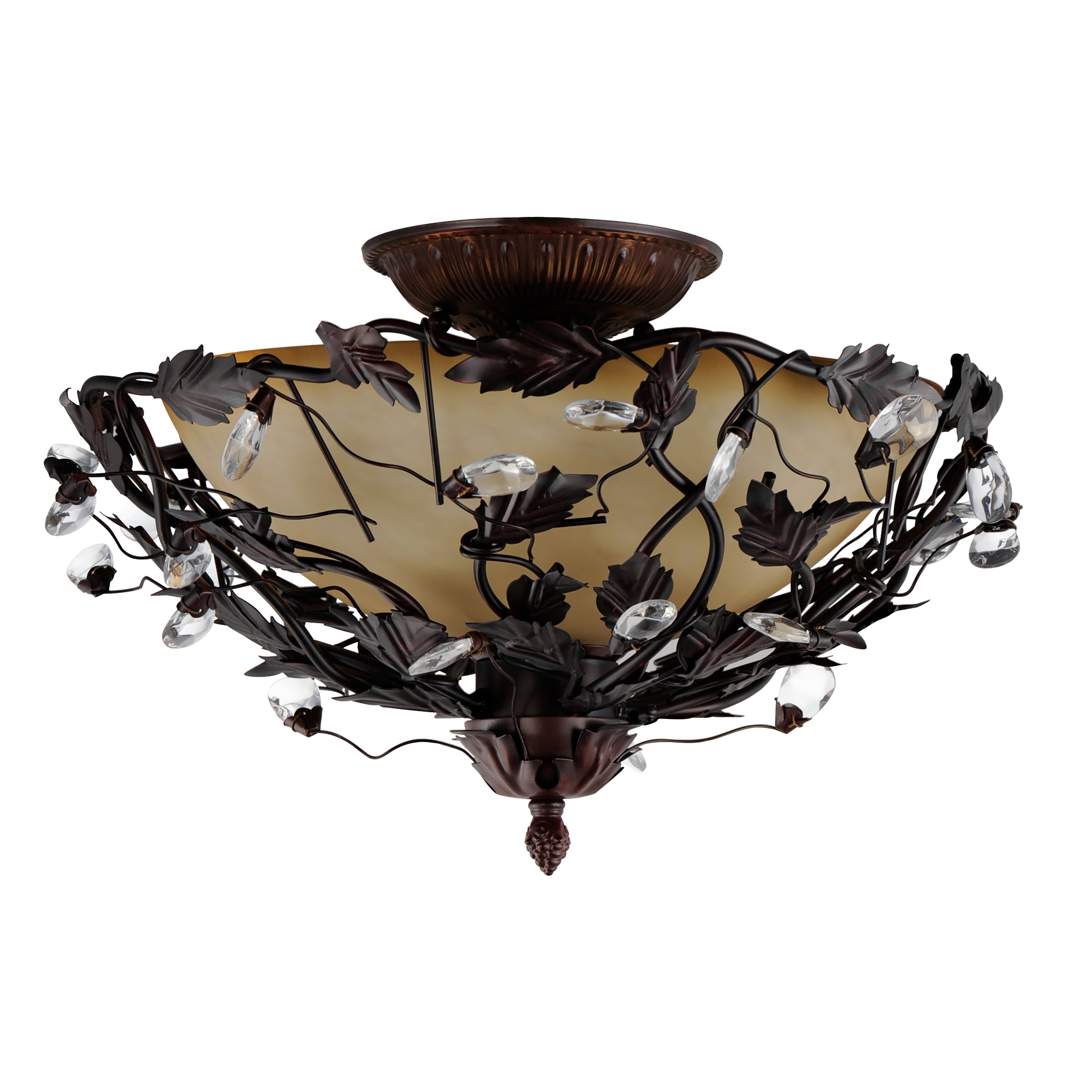 Elegante 3-Light Semi-Flush Mount