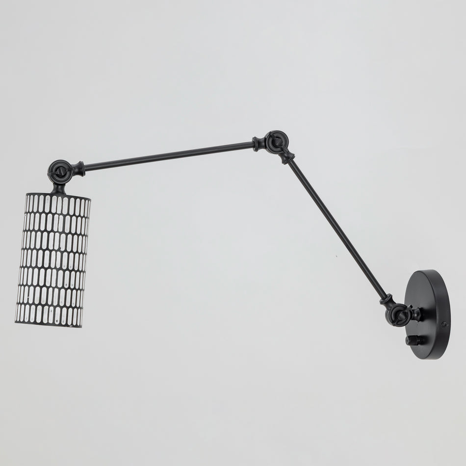 Shaka 1-Light Swing Arm Wall Sconce