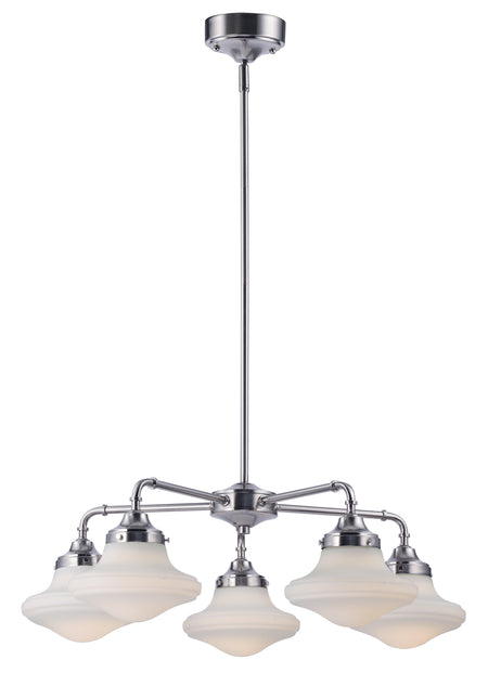 New School 5-Light LED Chandelier