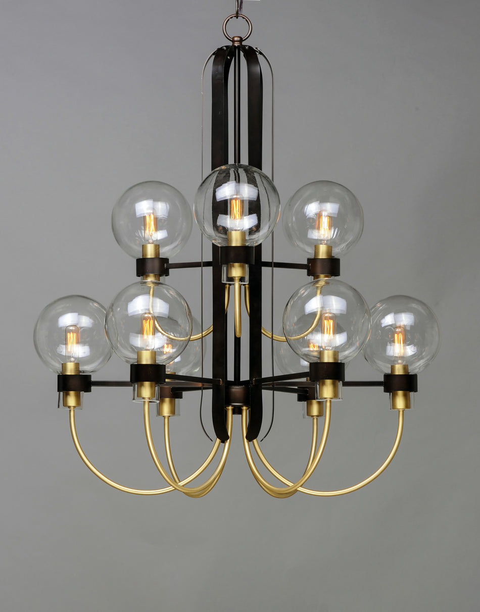 Bauhaus 9-Light Chandelier