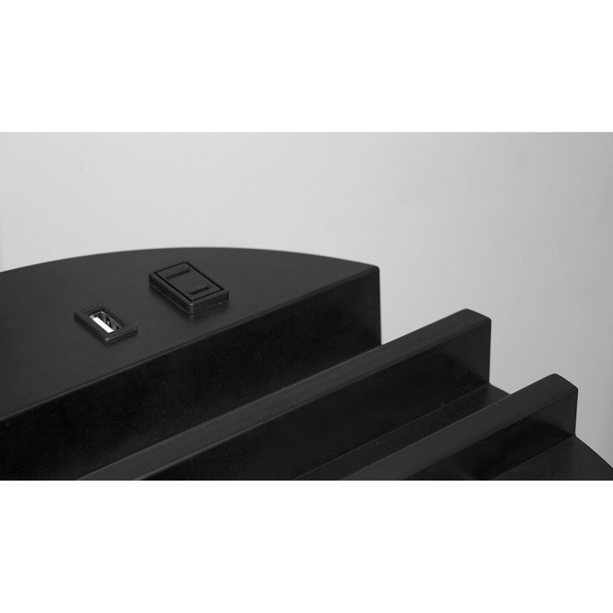 Charging Station Shelf Floor Lamp