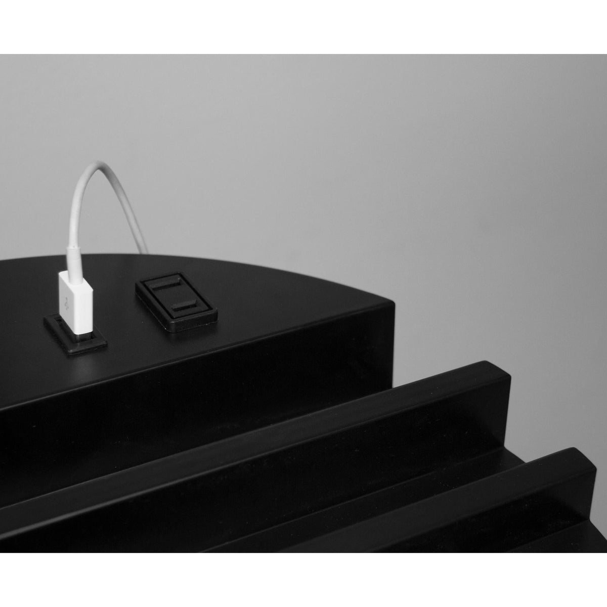 Charging Station Shelf Floor Lamp