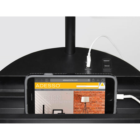Charging Station Shelf Floor Lamp