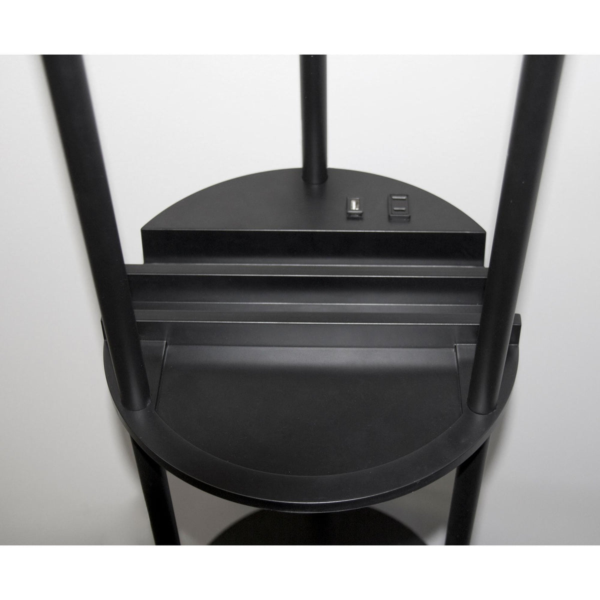 Charging Station Shelf Floor Lamp