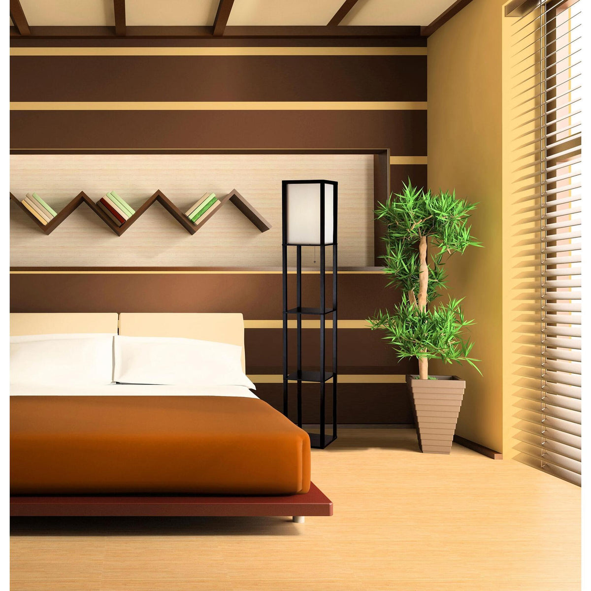 Wright Shelf Floor Lamp