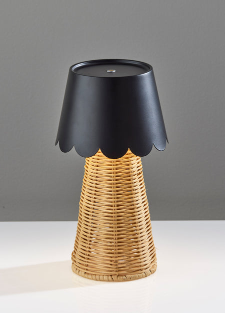 Tory LED Cordless Table Lamp- Black
