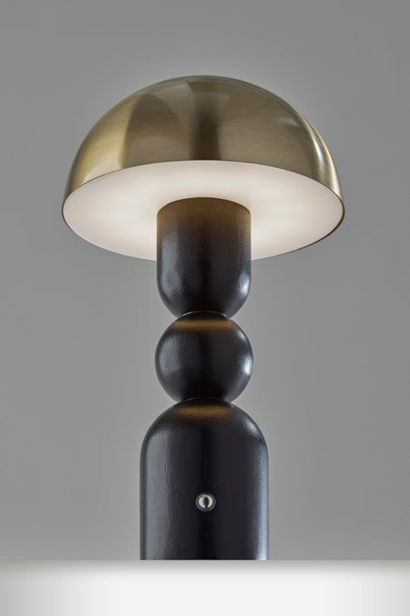 Connie LED Cordless Table Lamp- Black
