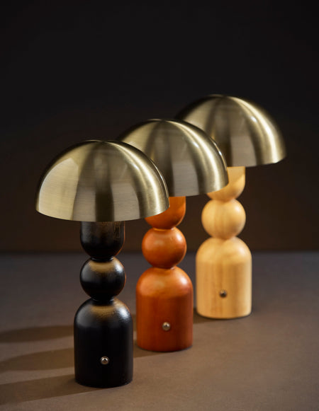 Connie LED Cordless Table Lamp- Black