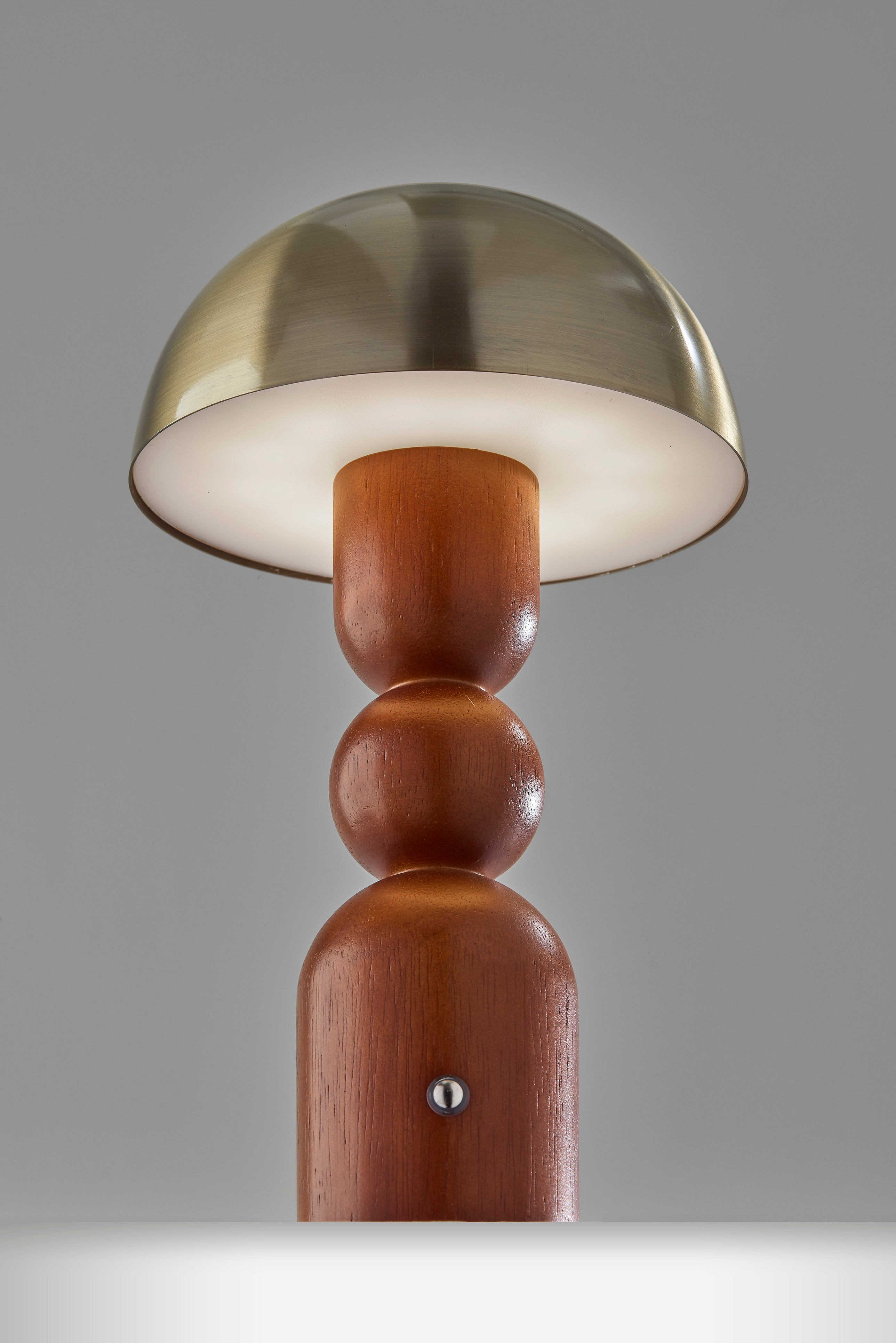 Connie LED Cordless Table Lamp- Walnut