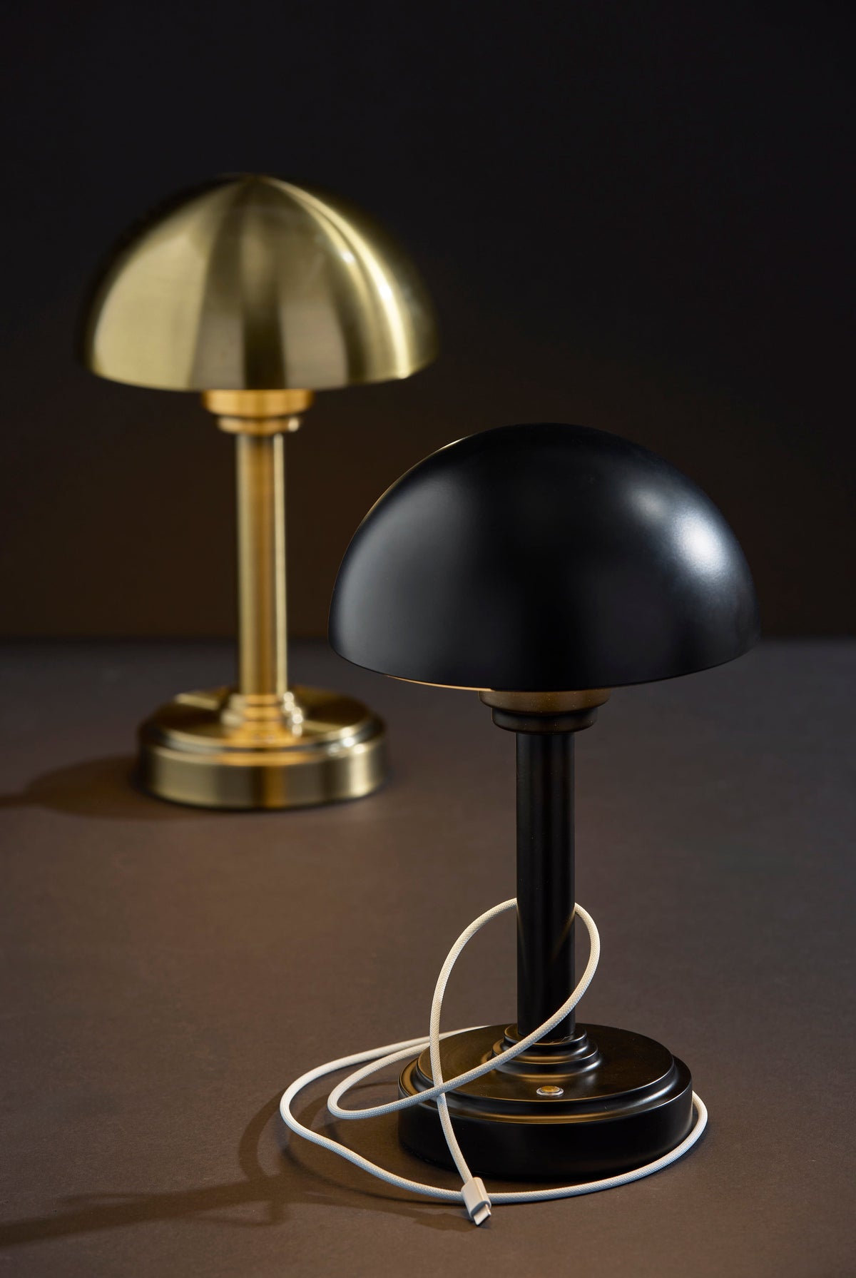 Ollie LED Cordless Table Lamp- Black