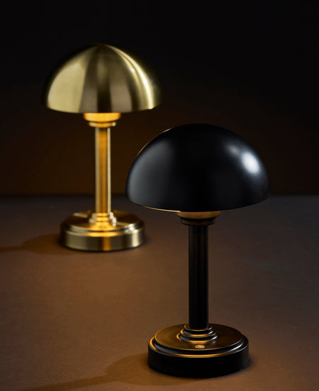 Ollie LED Cordless Table Lamp- Black