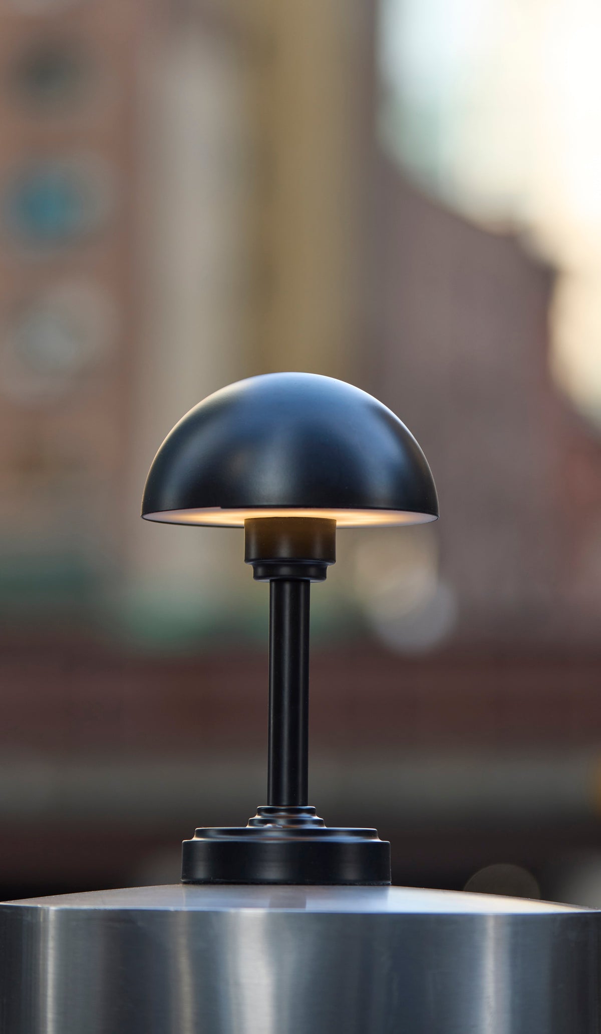 Ollie LED Cordless Table Lamp- Black